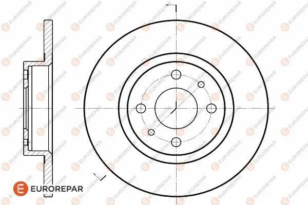 Disque de frein EUROREPAR 1618867380