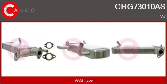 Radiateur, réaspiration des gaz d'échappement CASCO CRG73010AS