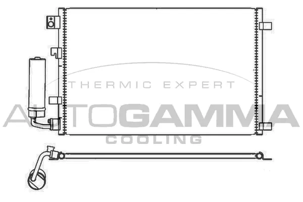 Condenseur, climatisation AUTOGAMMA 105718