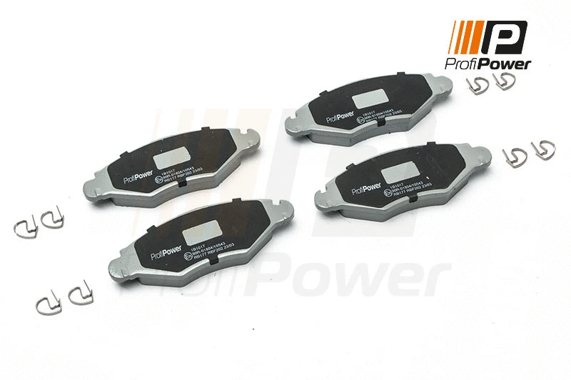 Kit de plaquettes de frein, frein à disque ProfiPower 1B1017