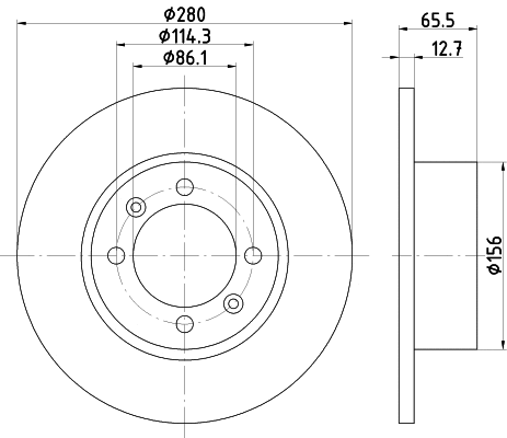 Disque de frein PAGID 53002