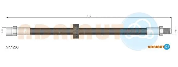 Flexible de frein ADRIAUTO 57.1203