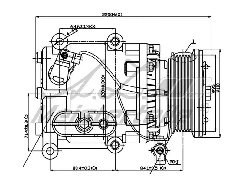 Compresseur, climatisation A.Z. Meisterteile AZMT-45-041-1074