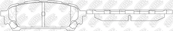 Kit de plaquettes de frein, frein à disque NiBK PN7801