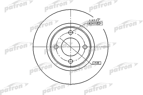 Disque de frein PATRON PBD2601