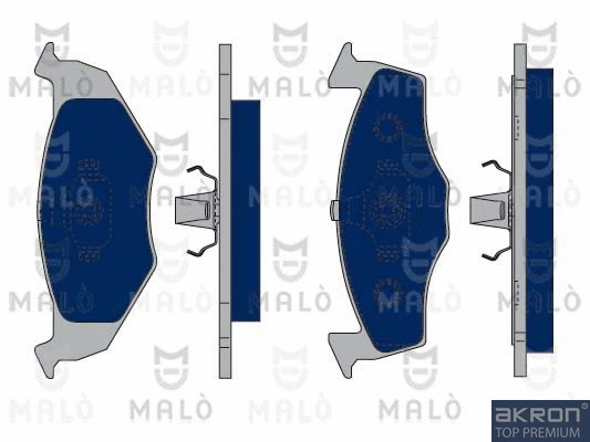 Kit de plaquettes de frein, frein à disque AKRON-MALÒ 1050115