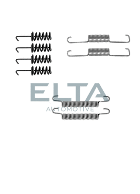 Kit d'accessoires, mâchoires de frein de stationnement ELTA AUTOMOTIVE EA8027
