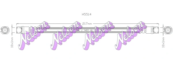 Flexible de frein KAWE H5514