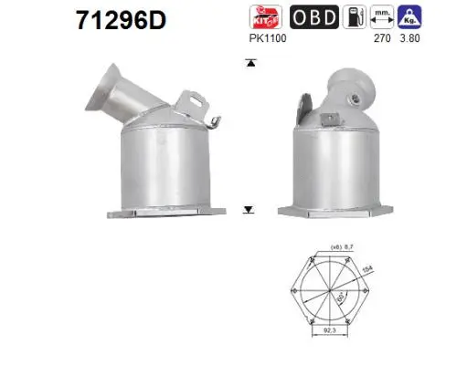 Catalyseur AS 71296D