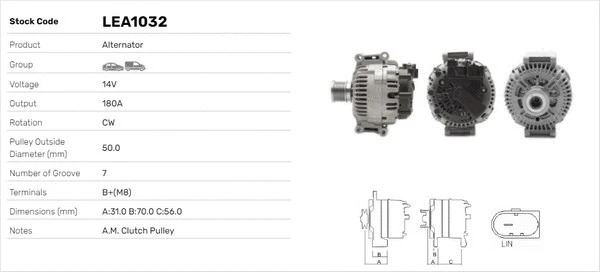 Alternateur LUSA LEA1032