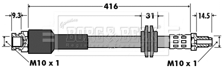 Flexible de frein BORG & BECK BBH7425