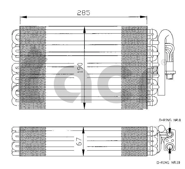 Évaporateur climatisation ACR 310013