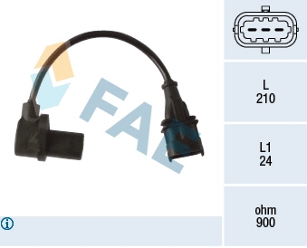 Capteur d'angle, vilebrequin FAE 79481