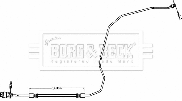 Flexible de frein BORG & BECK BBH8466