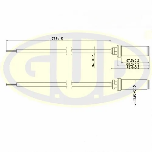 Capteur, vitesse de roue G.U.D. GABS01314