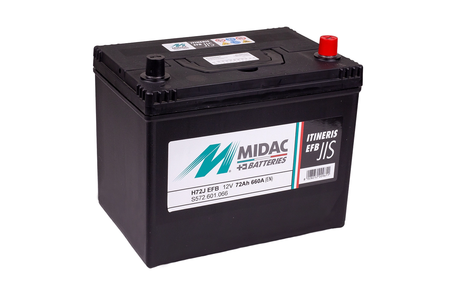 Batterie de démarrage MIDAC S.p.A. IT72J EFB