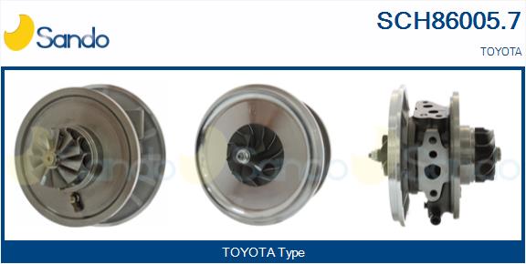 Groupe carter, turbocompresseur SANDO SCH86005.7