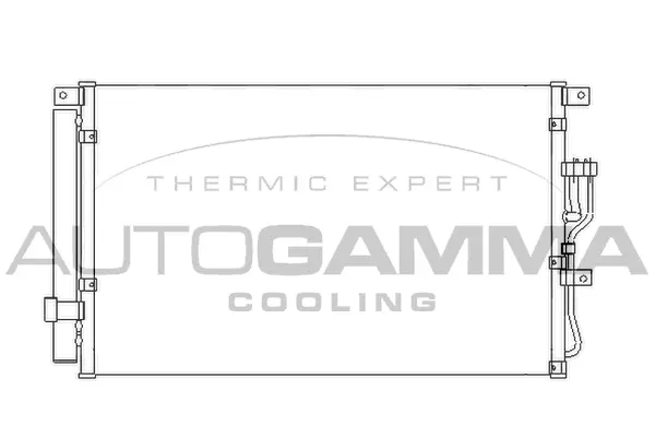 Condenseur, climatisation AUTOGAMMA 105964