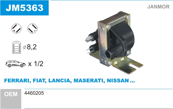 Bobine d'allumage JANMOR JM5363