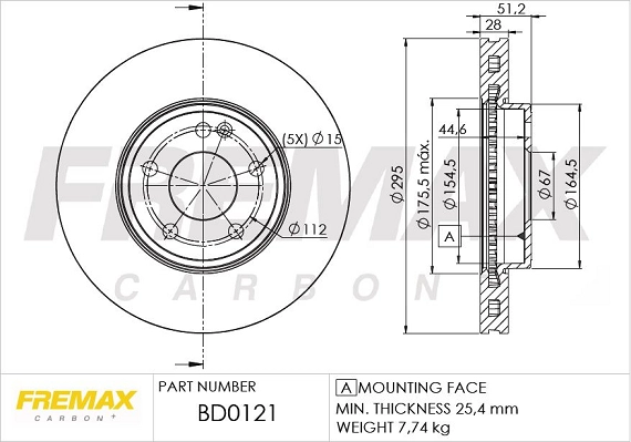 Disque de frein FREMAX BD-0121