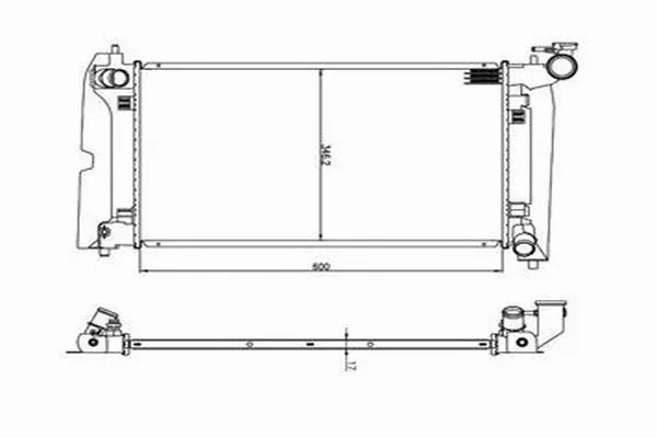 Radiateur, refroidissement du moteur ORDONEZ 2060346