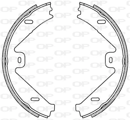 Jeu de mâchoires de frein OPEN PARTS BSA2225.00