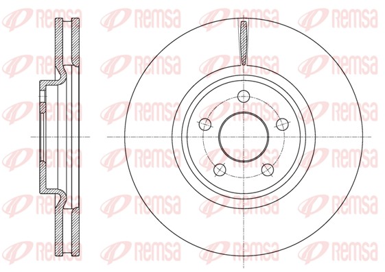 Disque de frein REMSA 61602.10