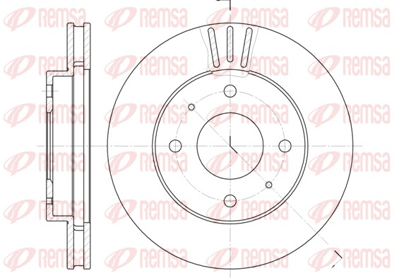 Disque de frein REMSA 6394.11