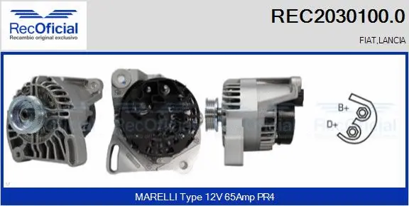 Alternateur RECOFICIAL REC2030100.0
