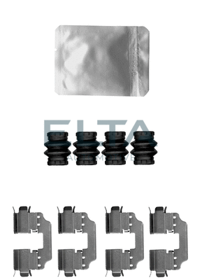 Kit d'accessoires, plaquette de frein à disque ELTA AUTOMOTIVE EA8777