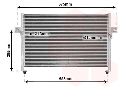 Condenseur, climatisation VAN WEZEL 82005058