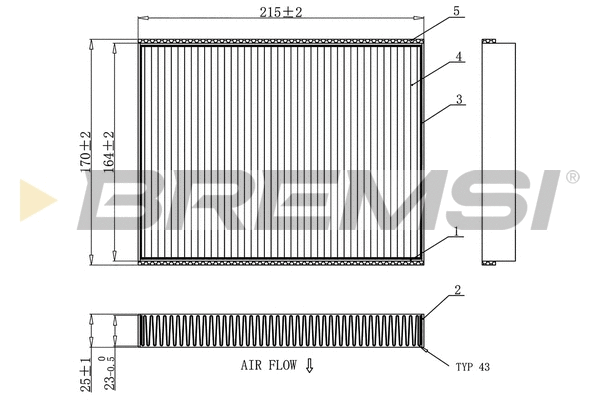Filtre, air de l'habitacle BREMSI FC0900