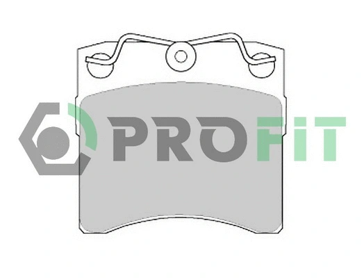 Kit de plaquettes de frein, frein à disque PROFIT 5000-0722