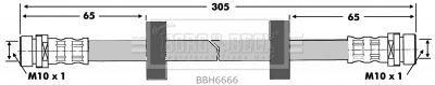 Flexible de frein BORG & BECK BBH6666
