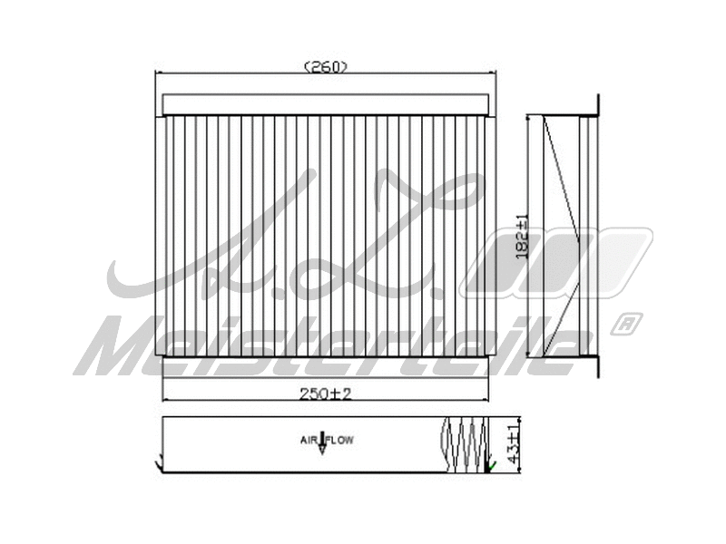Filtre, air de l'habitacle A.Z. Meisterteile AZMT-41-010-1645