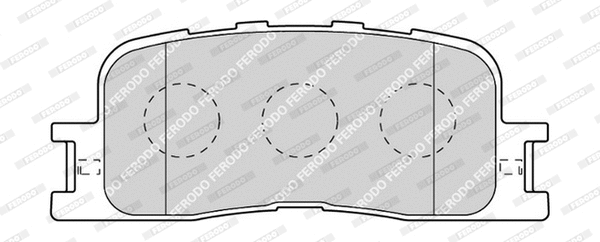 Kit de plaquettes de frein, frein à disque FERODO FDB1909-D
