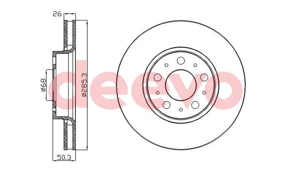 Disque de frein DEEVO BD12440