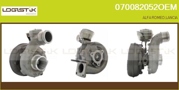 Turbocompresseur, suralimentation LGK 070082052OEM