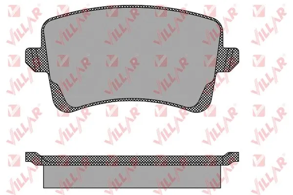 Kit de plaquettes de frein, frein à disque VILLAR 626.1489