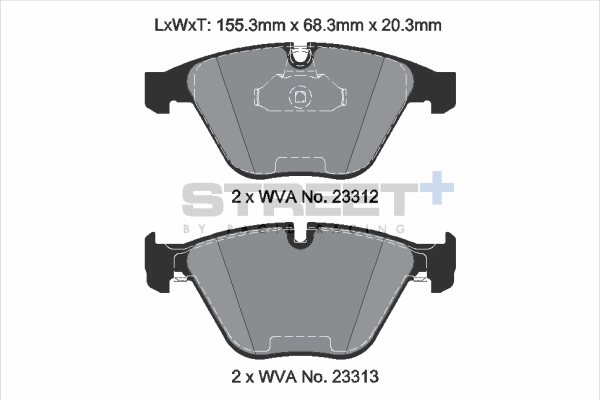 Kit de plaquettes de frein, frein à disque PAGID Racing T8024SP2001