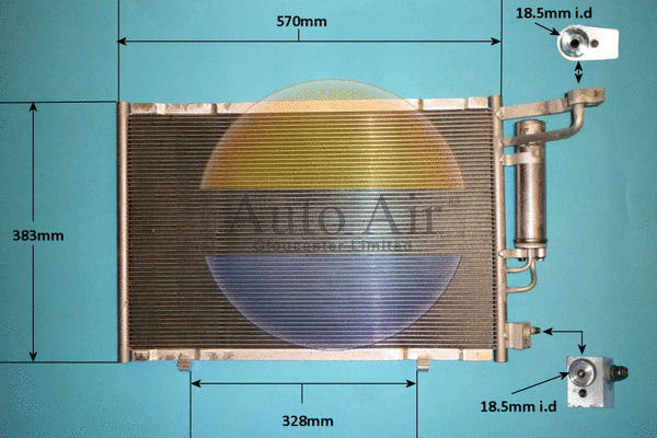 Condenseur, climatisation AUTO AIR GLOUCESTER 16-0068