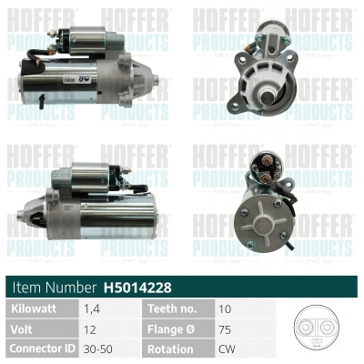 Démarreur HOFFER H5014228