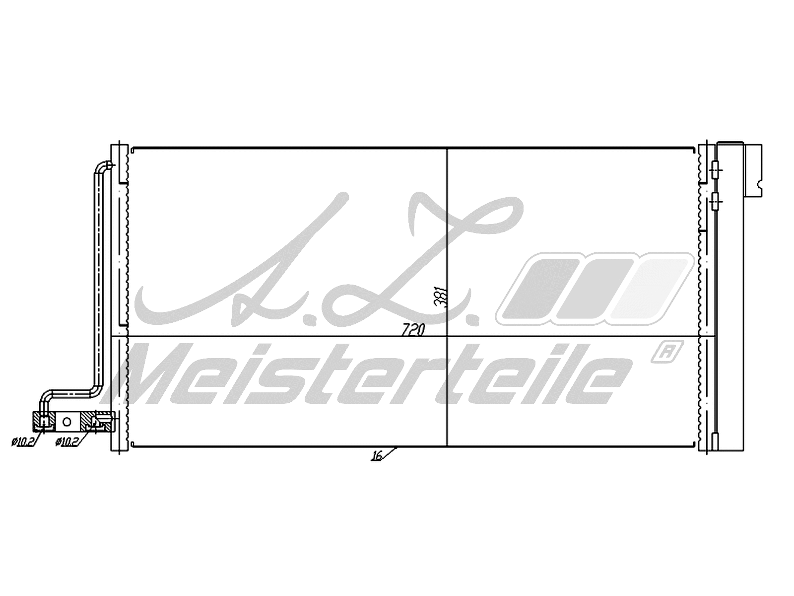Condenseur, climatisation A.Z. Meisterteile AZMT-45-030-1688