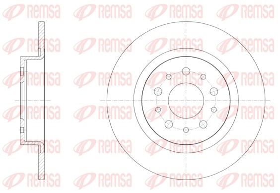 Disque de frein REMSA 61558.00
