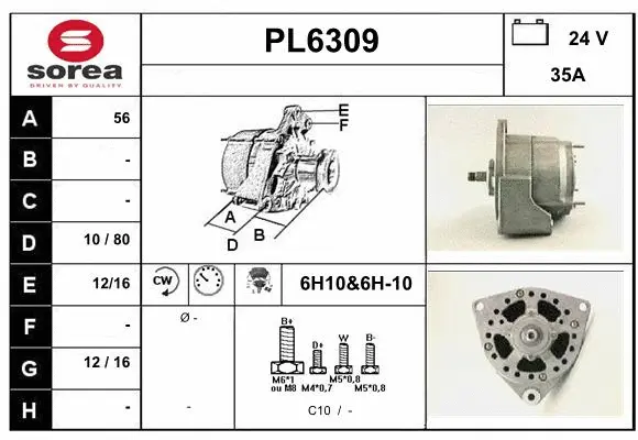 Alternateur SERA PL6309
