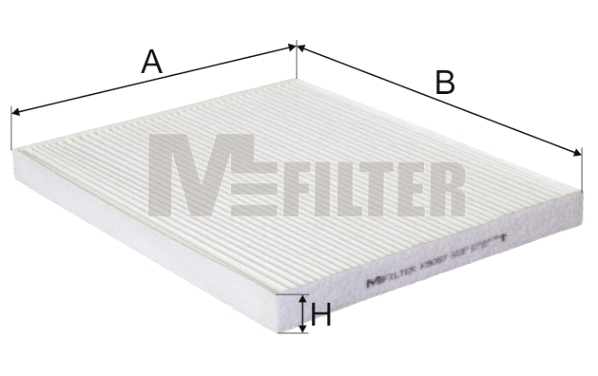 Filtre, air de l'habitacle MFILTER K 9057