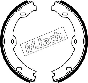 Jeu de mâchoires de frein, frein de stationnement fri.tech. 1052.130