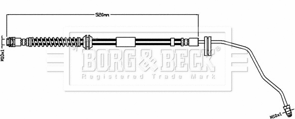 Flexible de frein BORG & BECK BBH8558