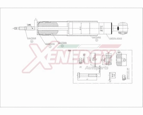 Amortisseur AP XENERGY X306553