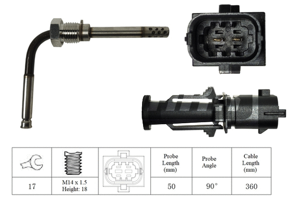 Capteur, température des gaz LEMARK LXT080